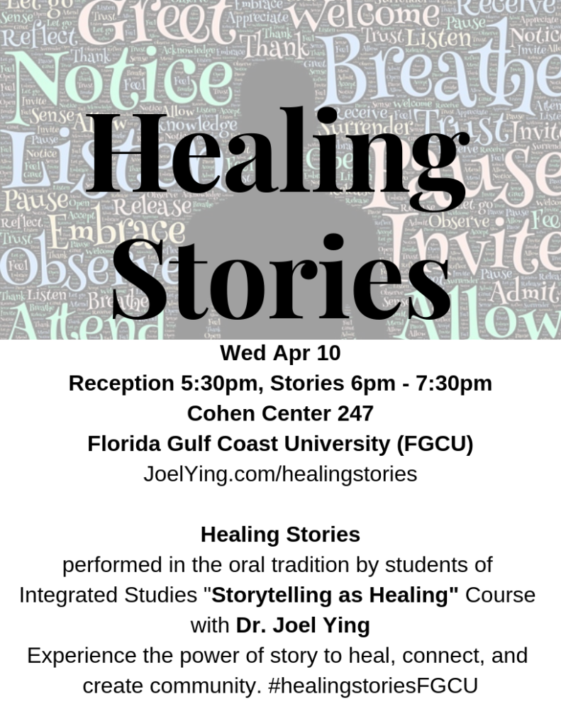 Healing Stories FGCU - Wed Apr 10, 2019