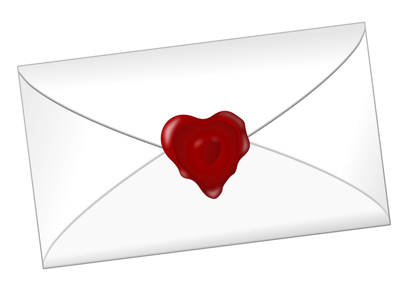 Love letter png sticker, transparent